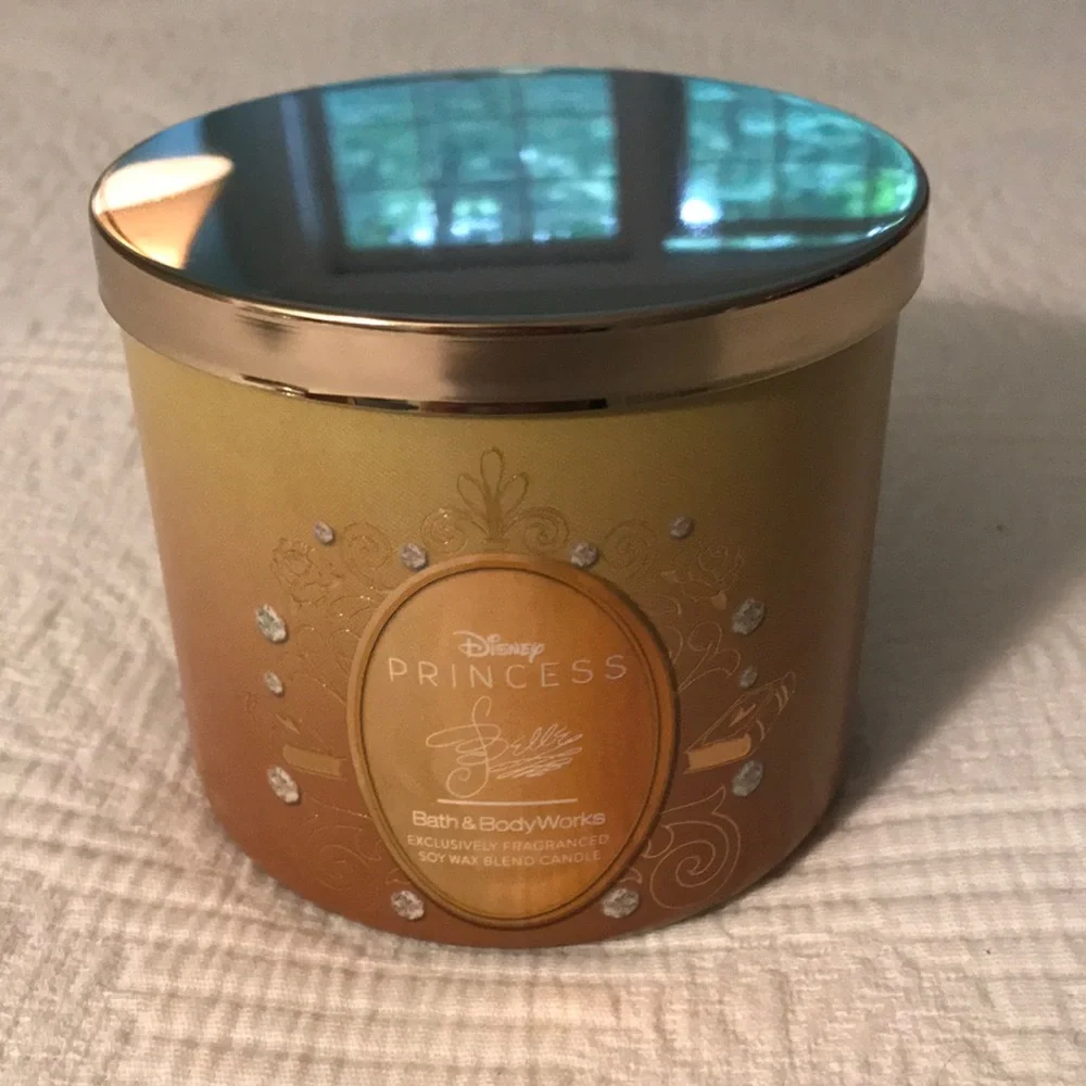 New Bath & Body Works Disney Belle Candle 3 Wick